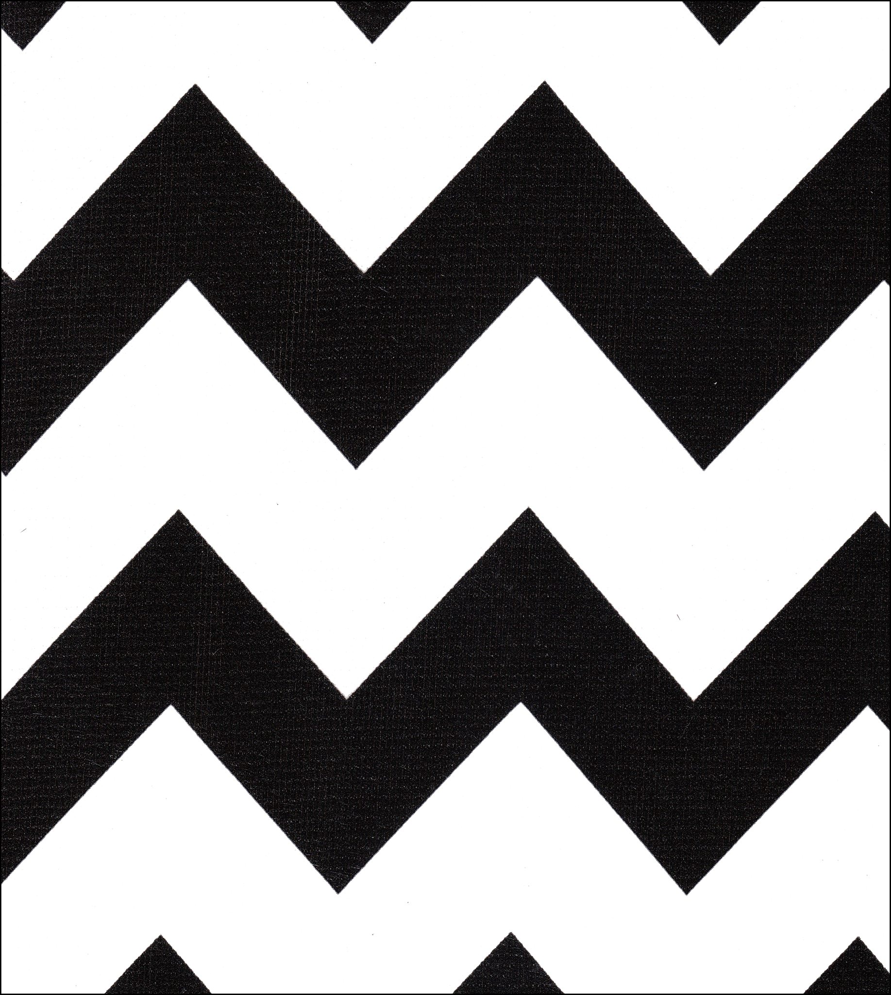 Black and white Chevron oilcloth fabric