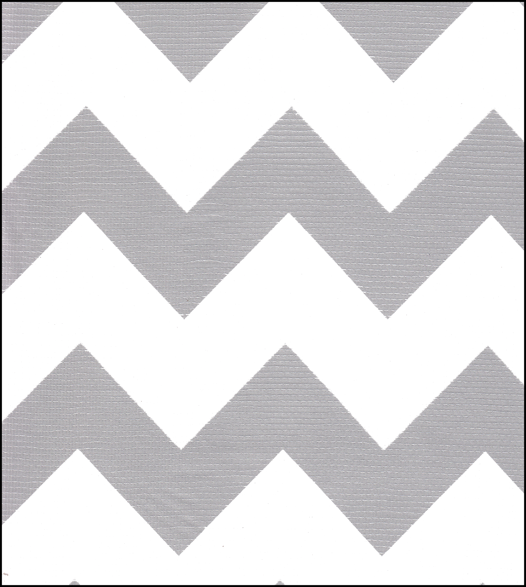 Silver Chevron oilcloth fabric