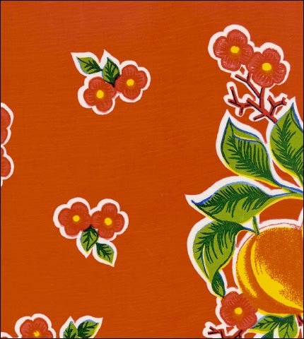 Fruit Basket Red Oilcloth – Oilcloth By The Yard | The Oilcloth Experts