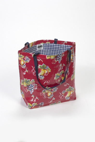 Freckled Sage market Bag in Retro on Red