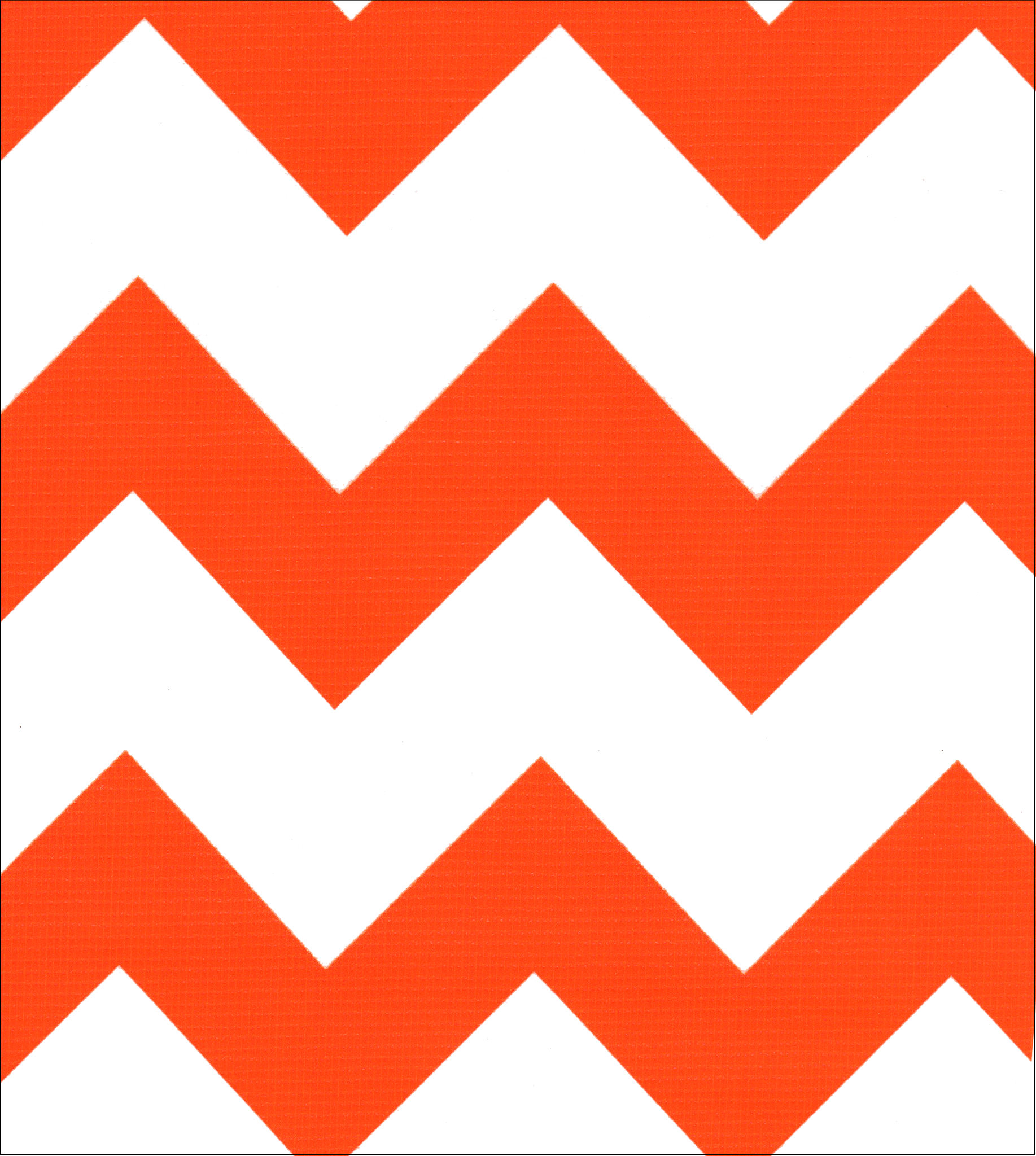 Tangerine Chevron oilcloth fabric